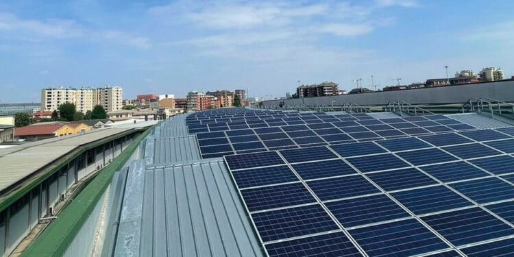 Pannelli fotovoltaici all’impianto di manutenzione corrente (IMC) di Milano Martesana